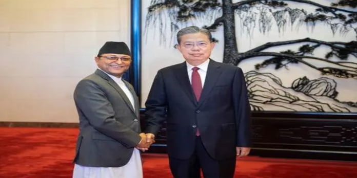 Talks between Chao Lajyi and Nepal Federal Council President Ganesh Prasad Timilsina 
