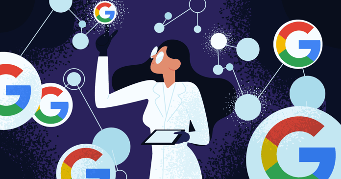 Illustration showcasing the synergy between Google News and Artificial Intelligence (AI)
