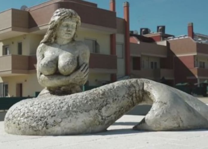 A controversy raging in Italy over whether the mermaid has too big an ass and too big breasts

