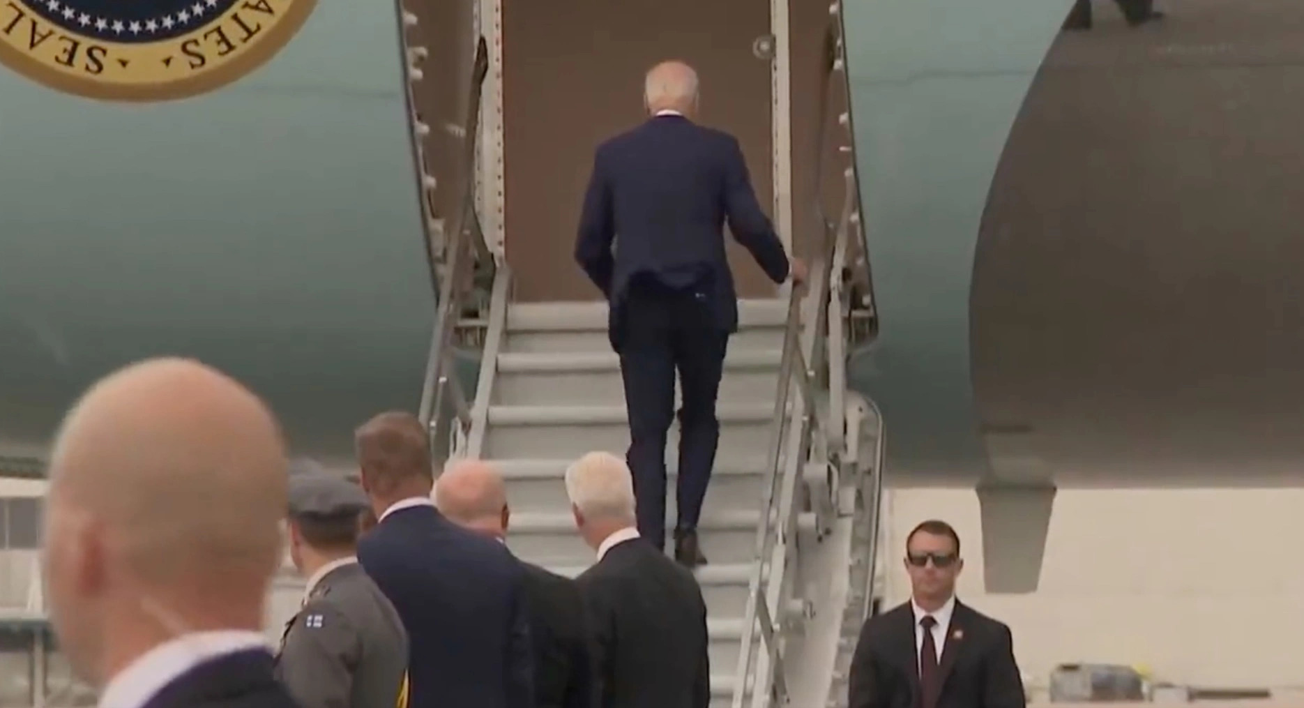Video: President Biden Experiences Another Stumble Boarding Air Force One, This Time on Shorter Staircase