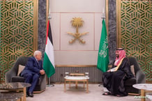 Saudi Crown Prince Mohammed bin Salman meets Palestinian President Mahmoud Abbas in Jeddah