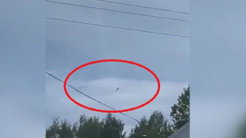 The plane fell vertically - Yevgeny Prigozhin's Death Footage 