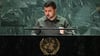 Zelensky delivers a speech at the UN General Assembly in New York City on September 19 (Videoshot)