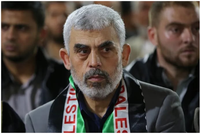 Yahya Sinwar, the leader of the Islamic Resistance Movement (Hamas) in the Gaza Strip