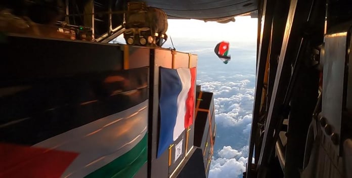 Jordan, France airdrop medical aid to Gaza
